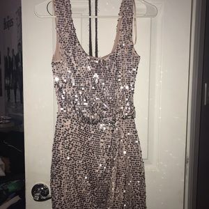 Sprakly, Rose-gold & silver dress